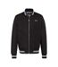 Veste noir homme schott blouson college - l-1