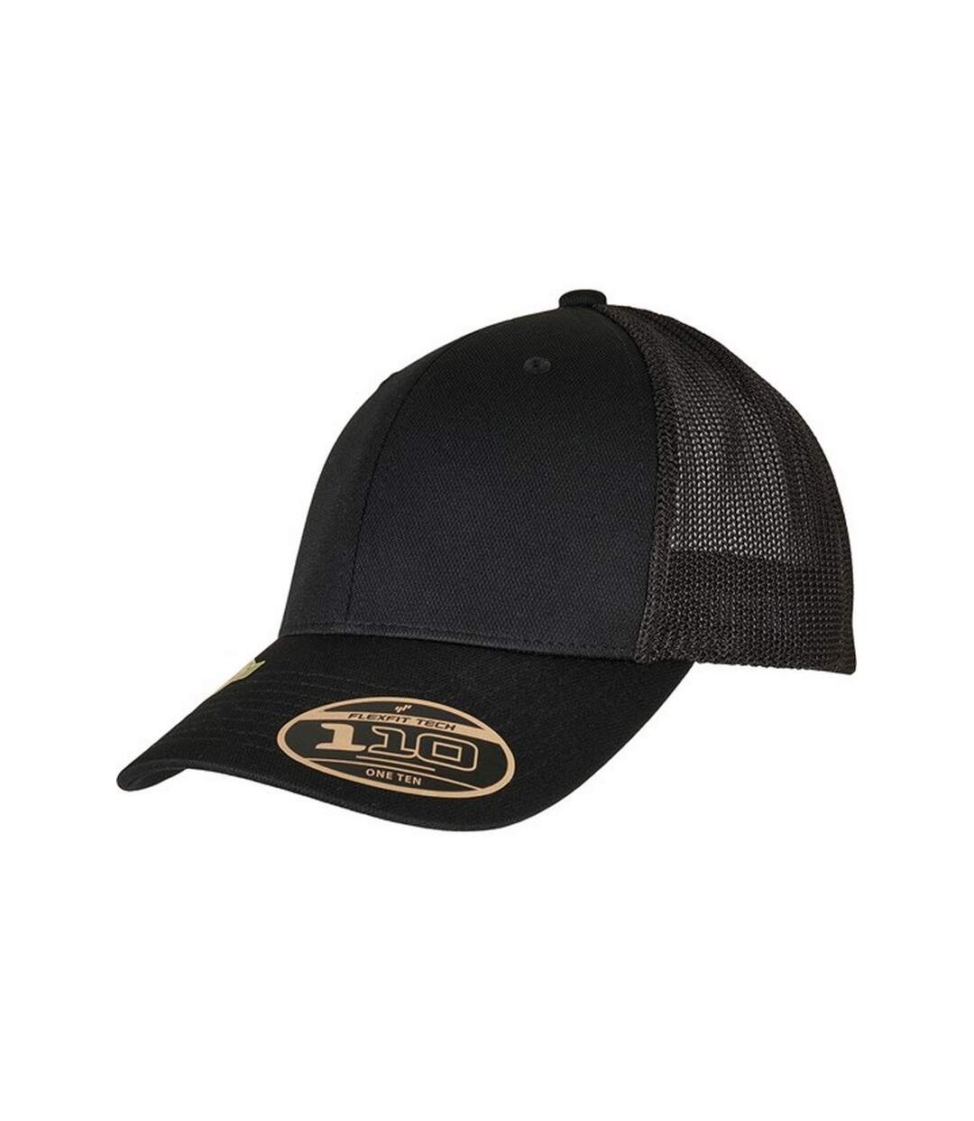 Alpha shape trucker cap black Flexfit-1