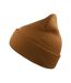 Unisex adult wind recycled cuffed beanie light brown Atlantis-1