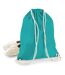 Westford Mill Cotton Gymsac Bag - 12 Liters (Emerald) (One Size) - UTBC1219