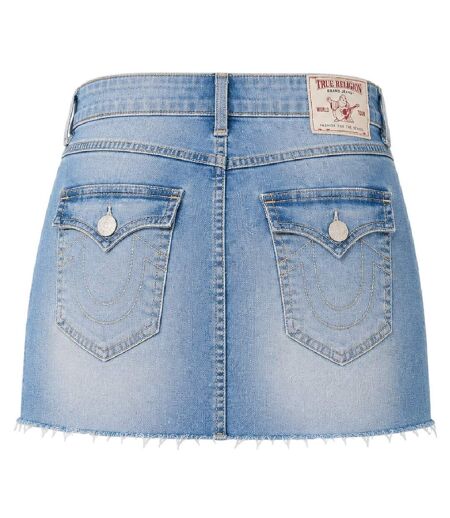 Mini Jupe Motif/style Uni Sadie Femme Doré Délavé True Religion