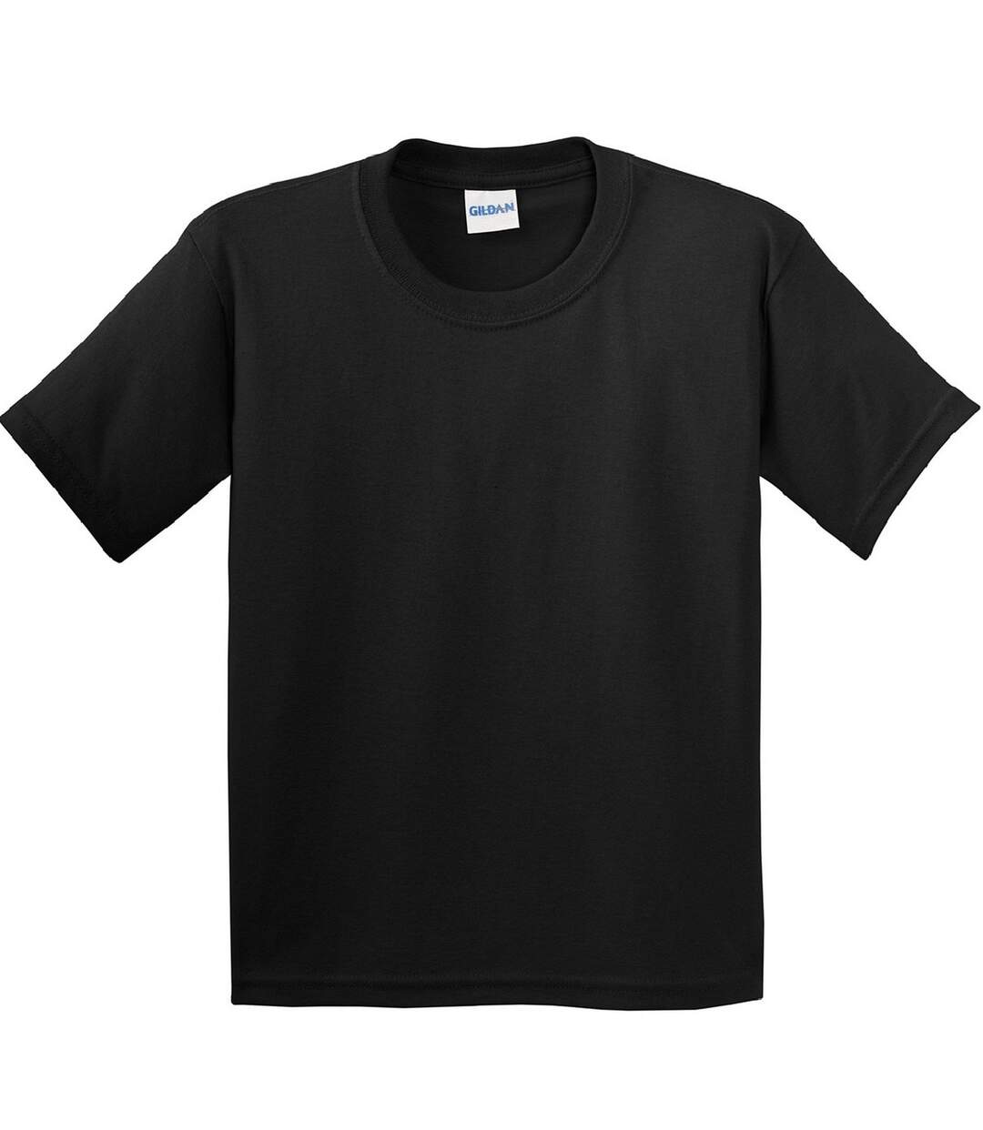 T-shirt doux enfant noir Gildan-1