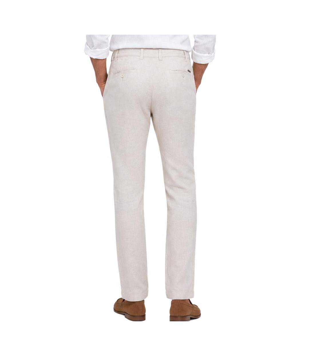 Pantalon fluide beige homme paname brothers-2