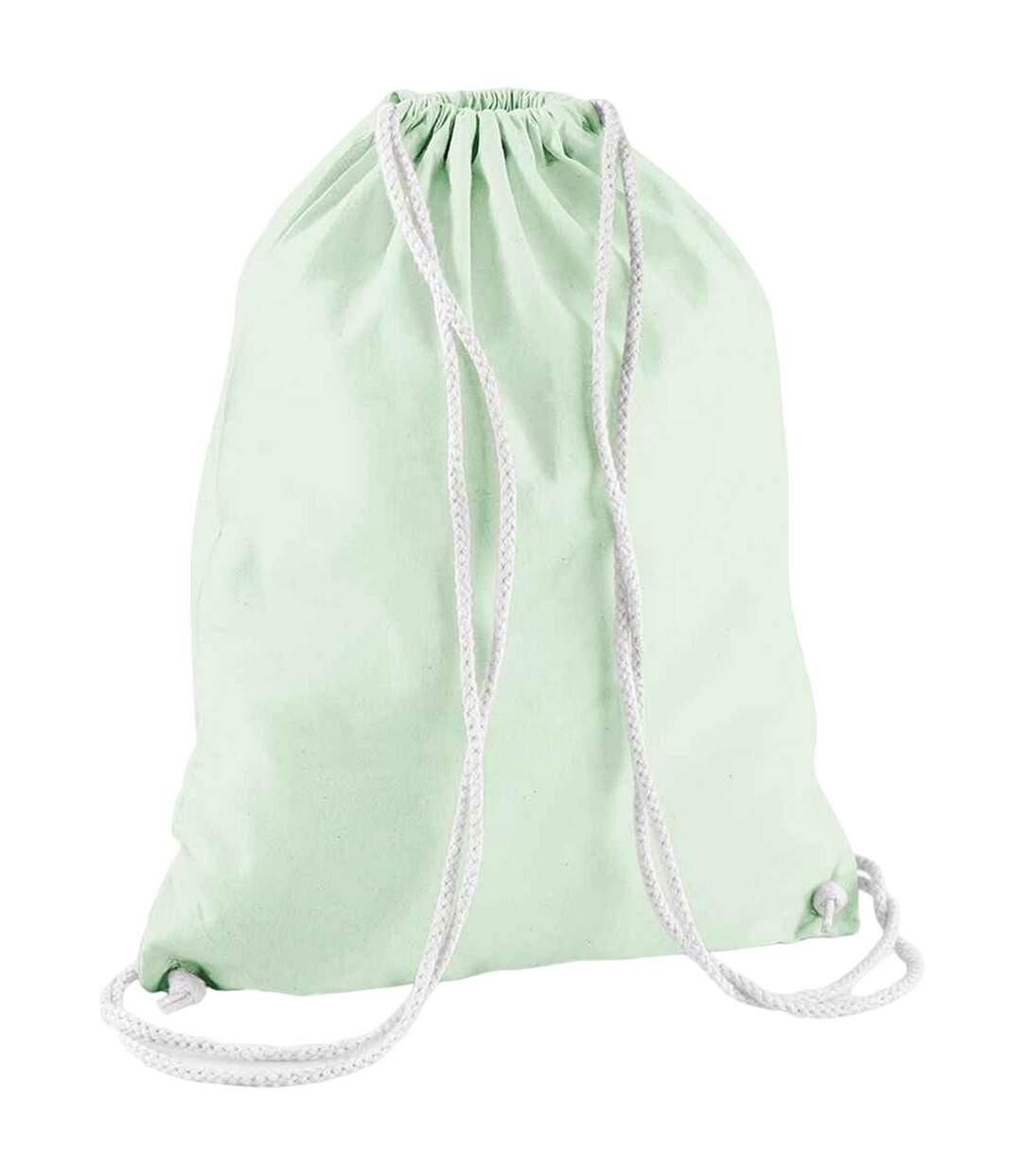 Sac à cordon taille unique turquoise pâle pastel / blanc Westford Mill-1