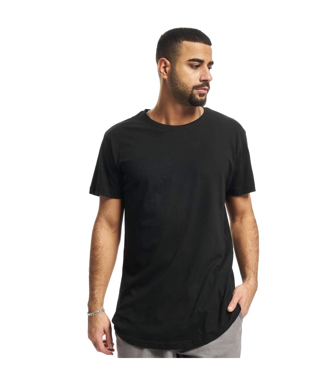 T-shirt homme noir / blanc / gris Urban Classics-1