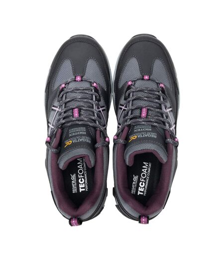 Chaussures De Marche Samaris Femme Anthracite Rose Violet Regatta