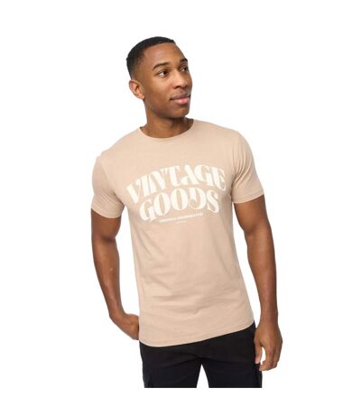 Mens wilsby t-shirt stone Crosshatch