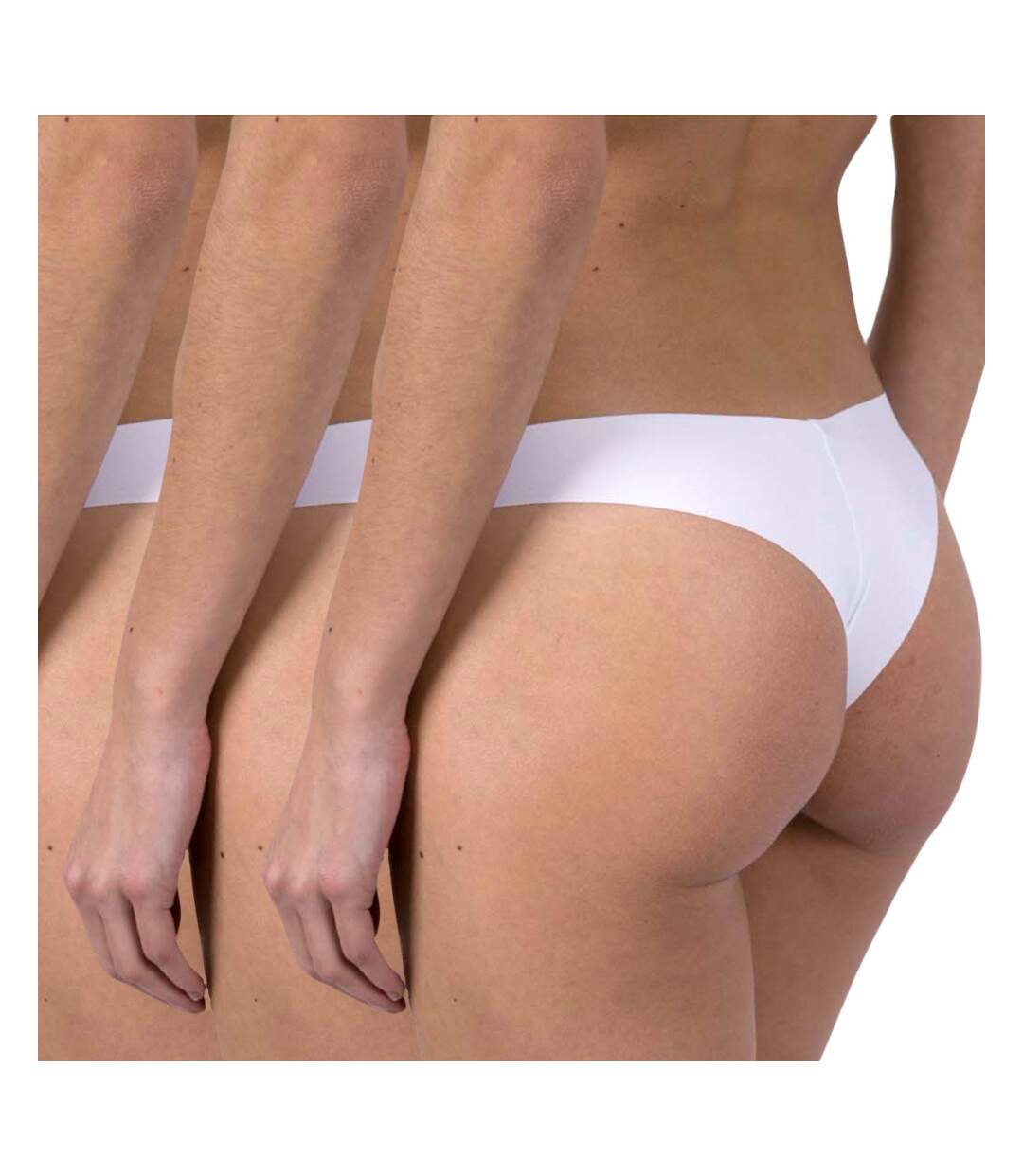 Culottes brésiliennes microfibre Lot de 3 Femme-2