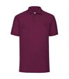 Fruit Of The Loom Mens 65/35 Pique Short Sleeve Polo Shirt (Burgundy)