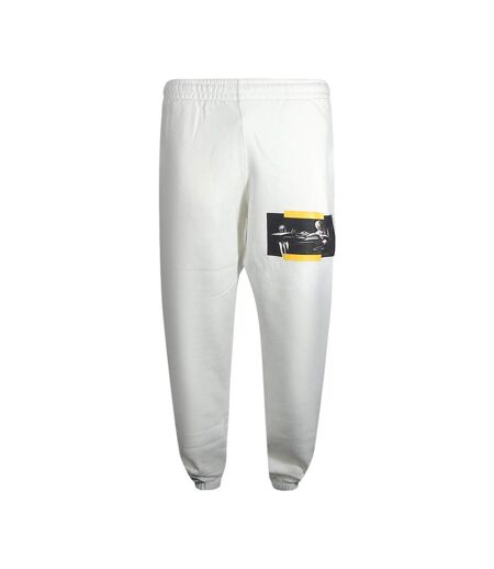 Pantalon De Jogging Motif Peindre Caravaggio Homme Blanc Jaune Off-White