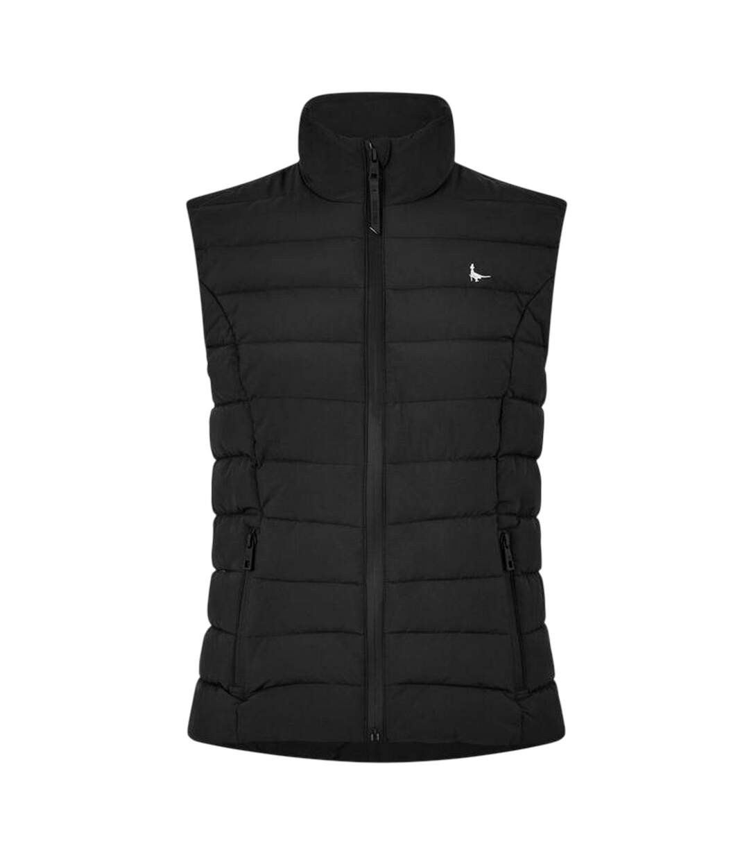 Womens/ladies Polyester Lightweight Gilet Black Jack Wills-2