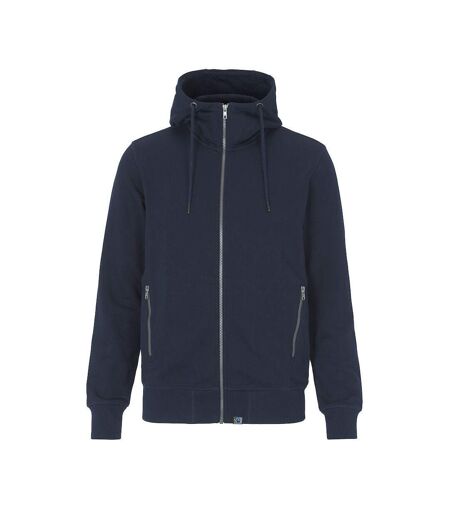 Mens French Terry Full Zip Hoodie Navy Cottover