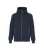 Mens French Terry Full Zip Hoodie Navy Cottover-1