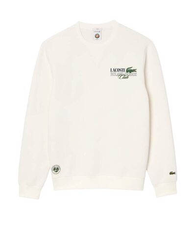 Unisex Adult Sportsuit Rolandgarros Sweatshirt Cream Lacoste