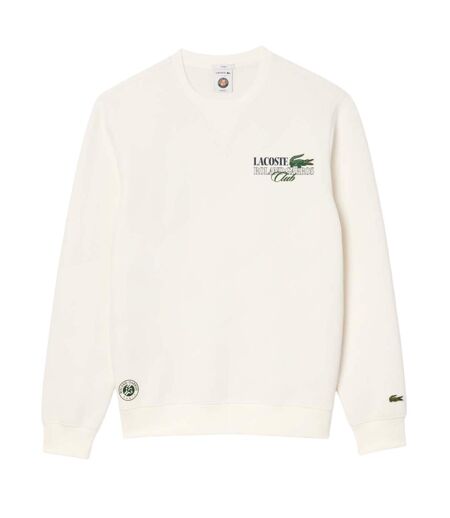 Unisex Adult Sportsuit Rolandgarros Sweatshirt Cream Lacoste