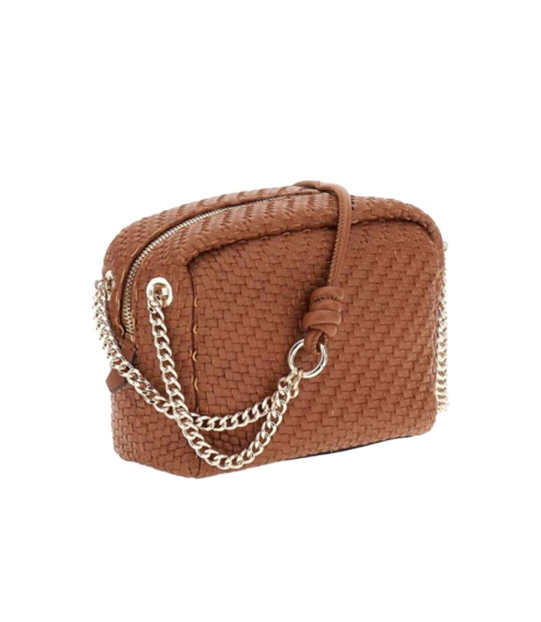 Sac à bandoulière camel femme guess francy camera-2