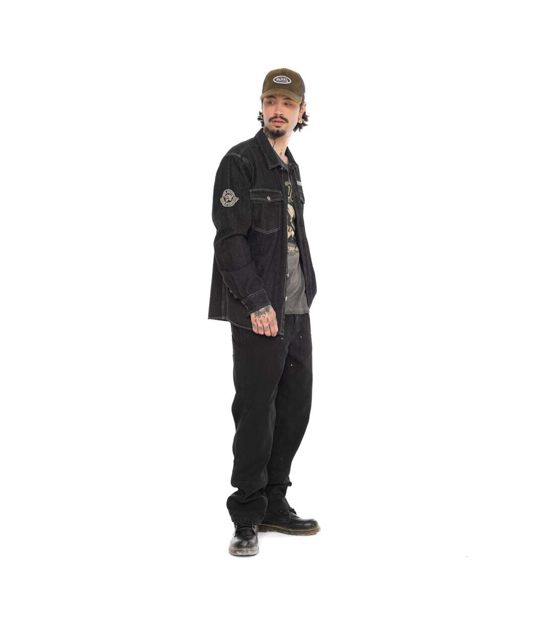 Surchemise en denim avec surpoches et écusson Scott Vondutch-4