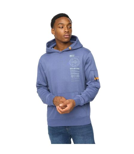 Mens Ashland Hoodie Denim Blue Duck And Cover