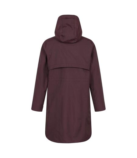Womens Hannah Extreme Waterproof Mac Burgundy Mountain Warehouse