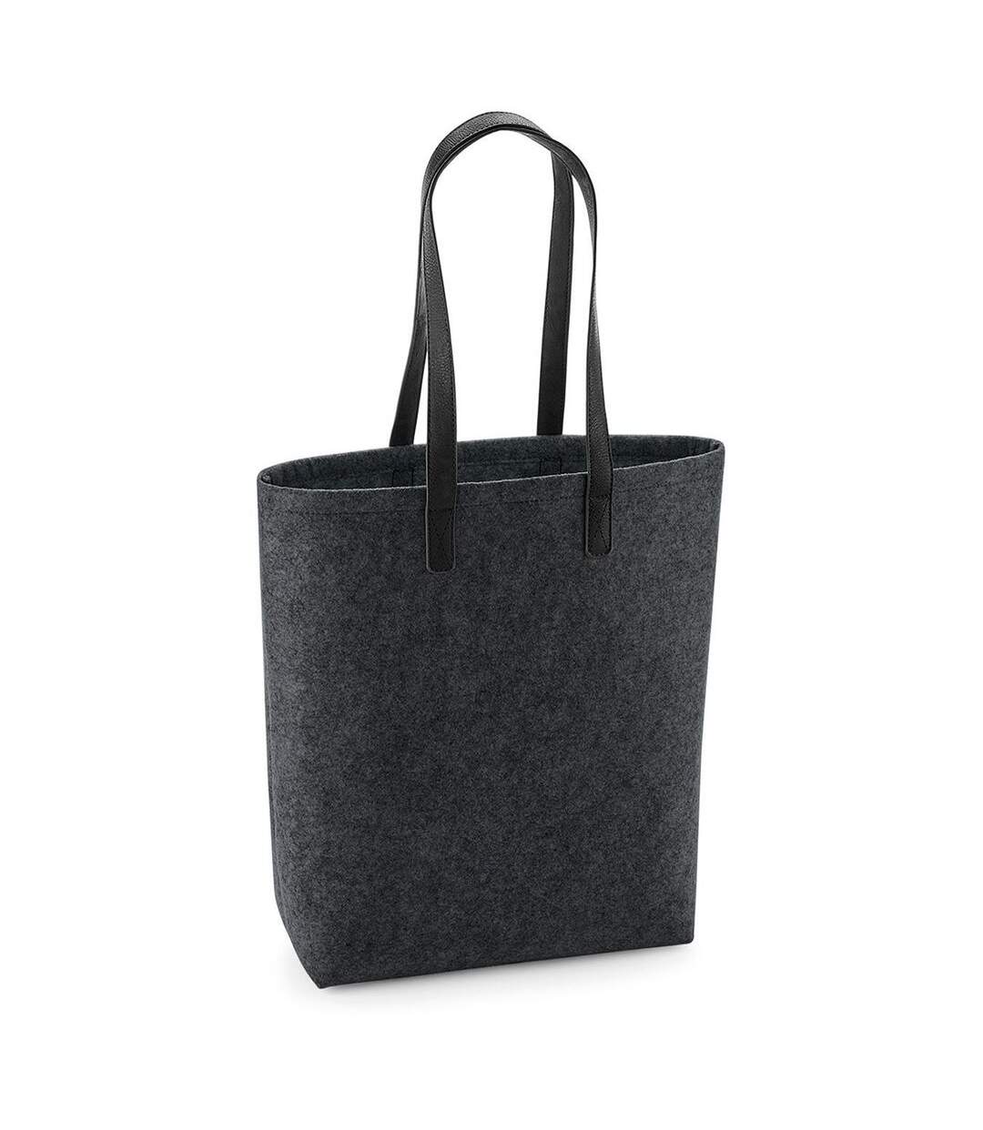 Sac en feutre - shopping - plage - BG738 - noir-1