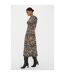 Dorothy Perkins Womens/Ladies Leopard Print Keyhole Midi Dress (Brown/Black) - UTDP4414