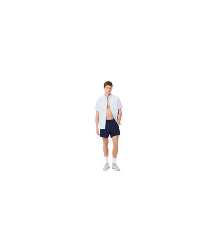 Mens Colour Block Swimming Trunks Navy Lacoste