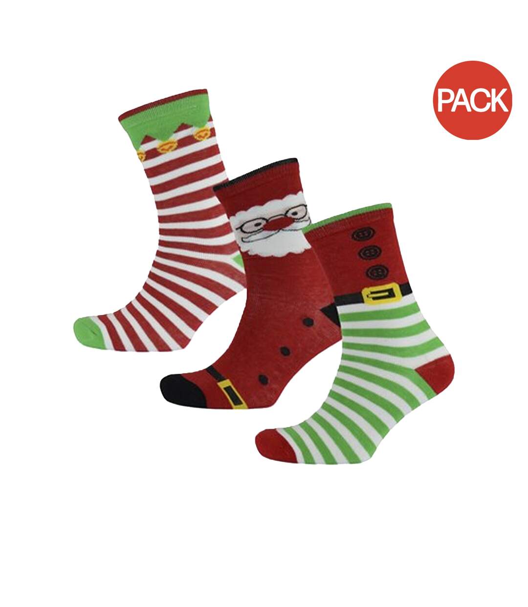 Chaussettes de noël femme lutin / père noël / lutin RJM-1