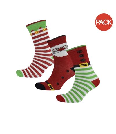 Chaussettes de noël femme lutin / père noël / lutin RJM