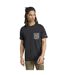 Mens Puzzle Cotton Pocket T-shirt Black Adidas-1