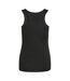 Just Cool Girlie Fit Sports Ladies Vest / Tank Top Jet Black AWDis-2