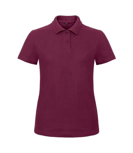 Polo Id.001 Femme Bordeaux B&C