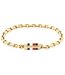 Mens Flag Logo Bracelet One Size Gold Tommy Hilfiger-1