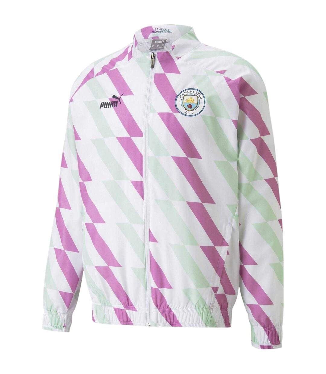 Mens Prematch Manchester City Fc Anorak  White Puma-2