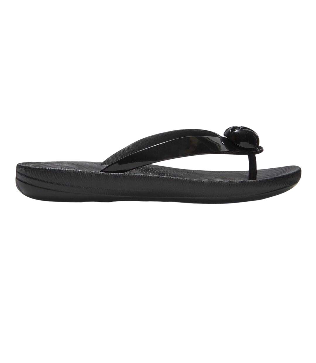 Womens/ladies Platform Flip Flops Black FitFlop-1