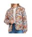 Veste légères à fleurs orange/bleu femme kaporal sonia-1