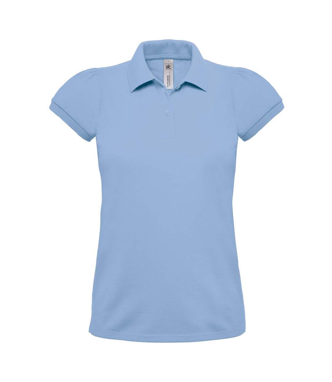 Polo lourd manches courtes - femme - PW460 - bleu ciel-1