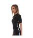Robe Mi-longue Motif/style Sportif Femme Noir Off White-4