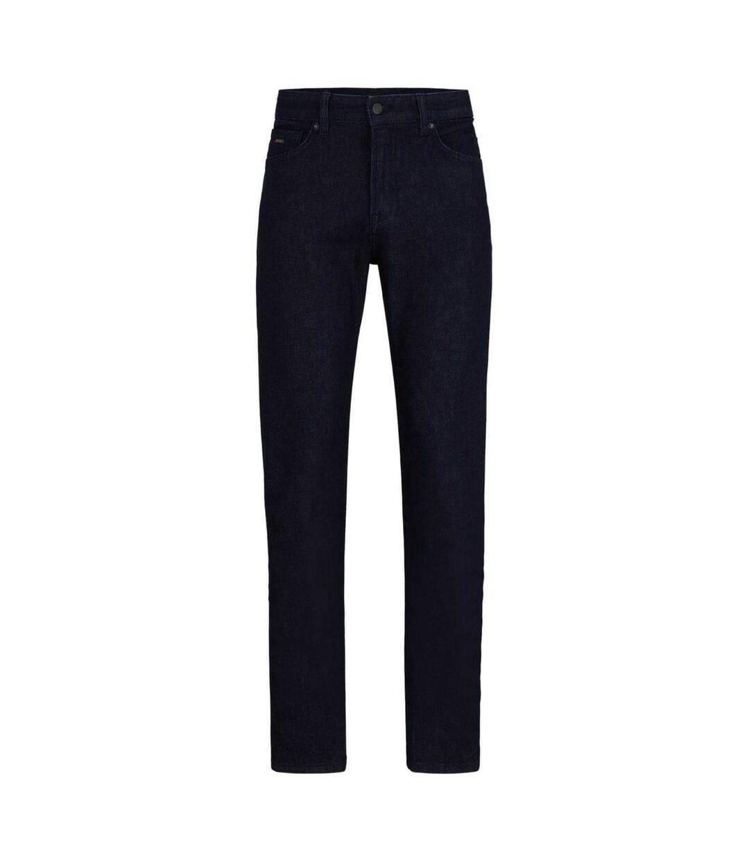 Mens Denim Straight Leg Jeans Black Boss-2