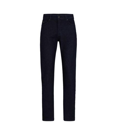 Mens Denim Straight Leg Jeans Black Boss