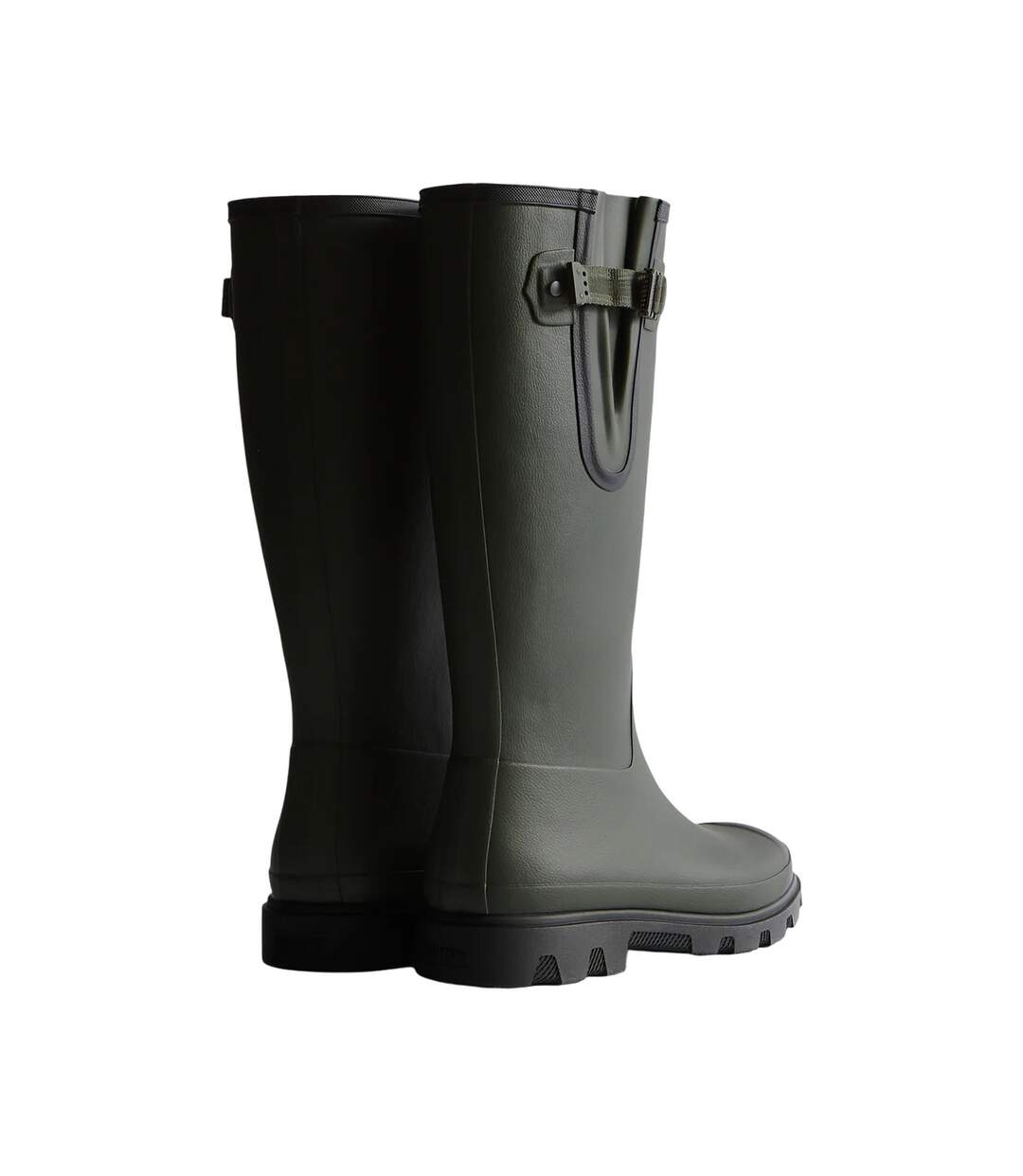 Bottes De Pluie Downpour Homme Olive Foncée Noir Hunter-2