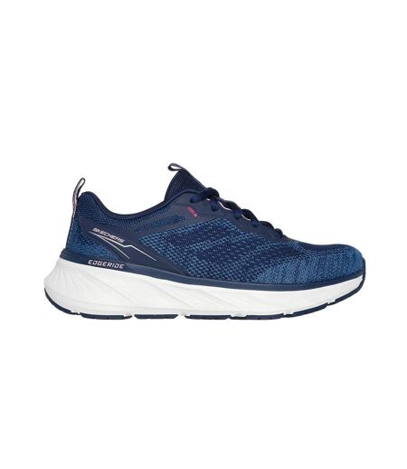 Womens/ladies edgeride power flow trainers navy/pink Skechers