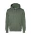 Unisex Adult Eco Premium Hoodie Military Green Heather Jerzees-2