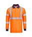 Portwest Mens Flame Resistant Hi-Vis Safety Polo Shirt (Orange) - UTPW1202
