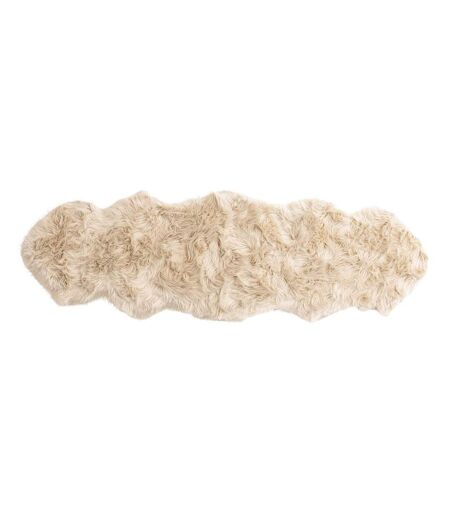 Tapis Imitation Fourrure Katy 55x180cm Beige