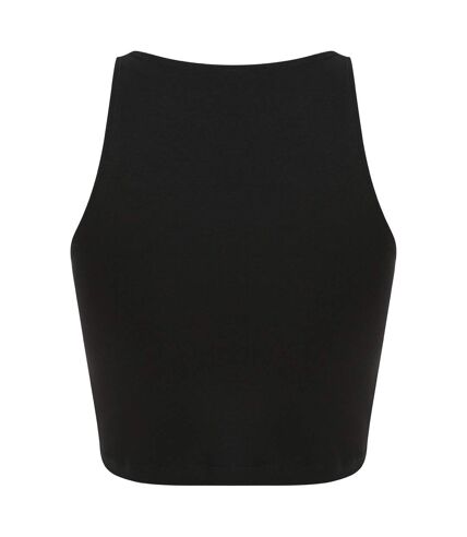 SF Womens/Ladies Cropped Crop Top (Black) - UTPC4354