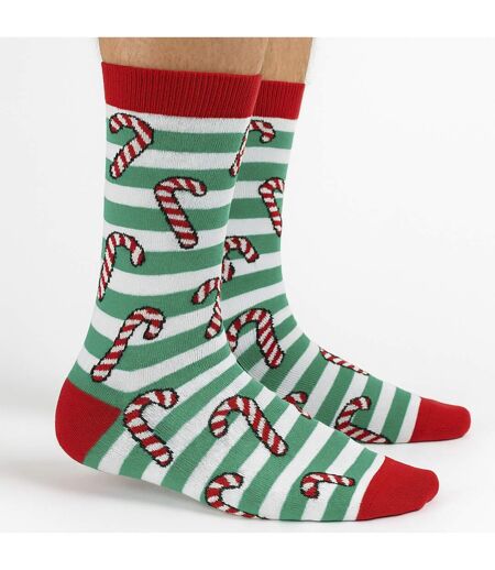 12 Pair Multipack Mens Christmas Design Socks