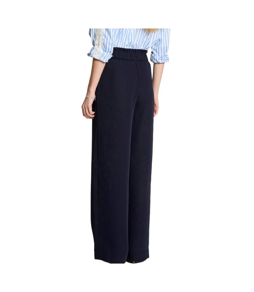 Pantalon fluide marine femme morgan pbird-2