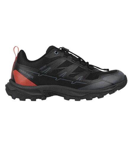 Mens Waterproof Mesh Hiking Shoes Black Karrimor
