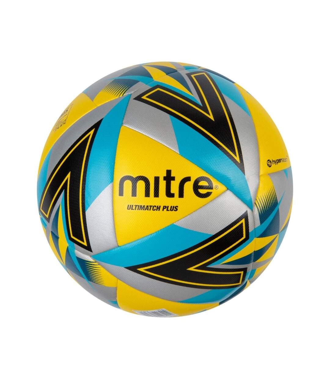 Ballon de foot ultimatch max taille 3 jaune / noir / bleu Mitre-1