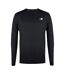 Mens Reflective Detail Long-sleeved T-shirt Black Karrimor-1